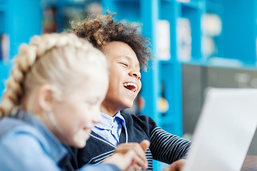 child laughing